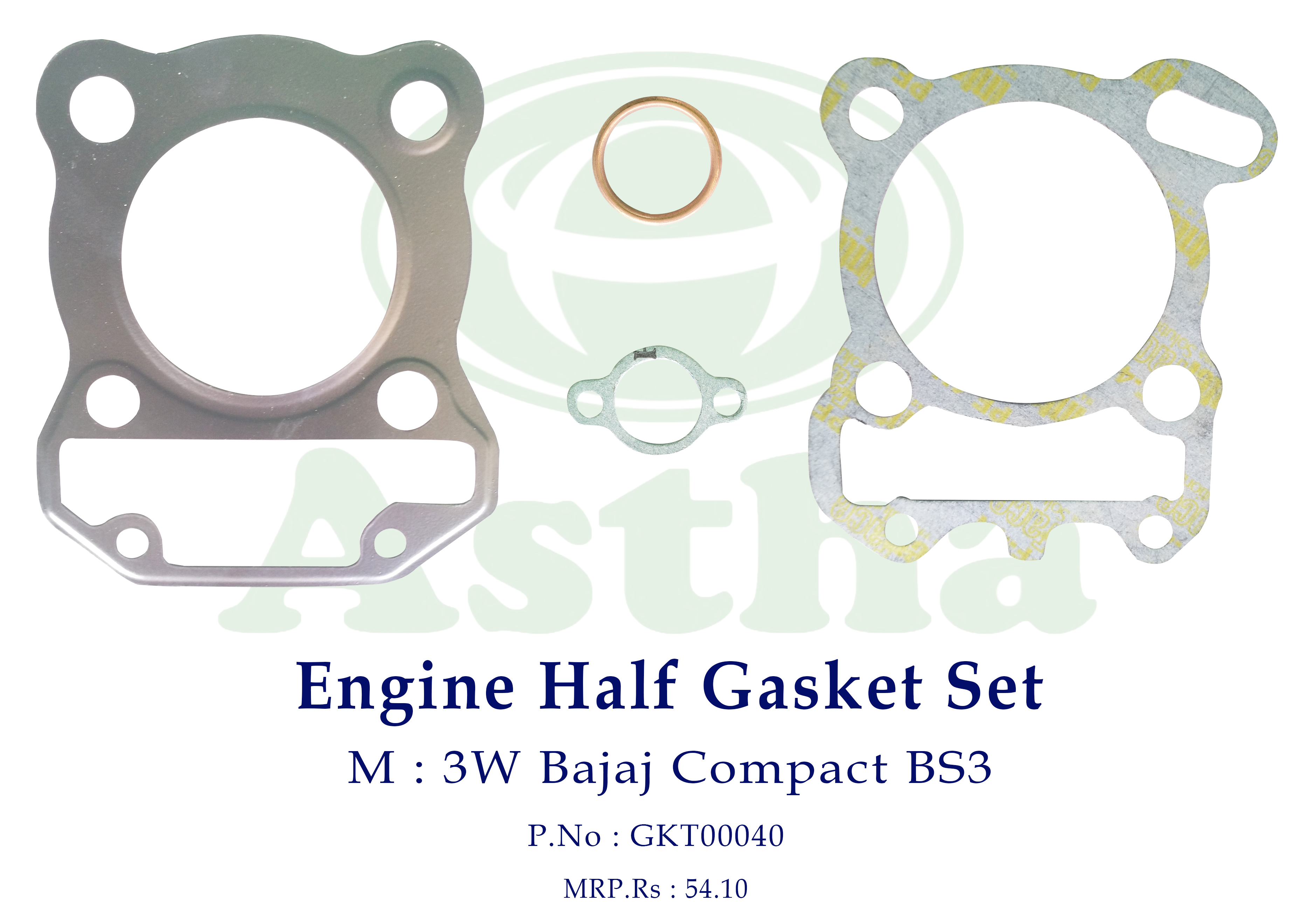 Gasket Engine Half Set 3W Bajaj RE-Compact 4St